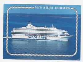 Ms Silja Europe  - laivakortti, laivapostikortti kulkematon