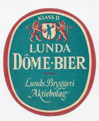 Lunda Dome Bier Klass II -  olutetiketti