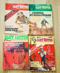 Cliff Copper lännenlehtiä 1976- 1977   yht 4 kpl erä