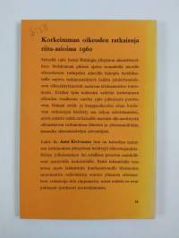 Korkeimman oikeuden ratkaisuja riita-asioissa 1960