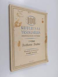 100 kuuluisaa yksinlaulua 1 : Beethoven ; Brahms