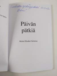 Päivän pätkiä (signeerattu, tekijän omiste)