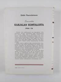 Sanomalehti Karjalan kohtaloita 1904-1954