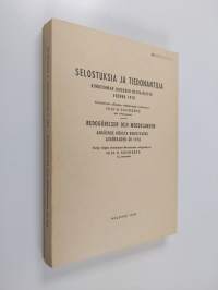 Selostuksia ja tiedonantoja Korkeimman oikeuden ratkaisuista vuonna 1978