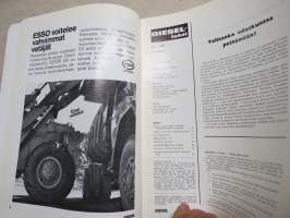 Diesel-lehti 1969 nr 5, VR sähköistys, Veho koulutusohjelma, Vino etujousitus, Rabotti Atmo 750, Cummins - Berner, runsas mainoskuvitus työkoneista ja moottoreista