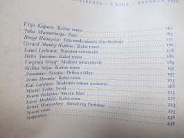 Näköala - Suomen kirjallisuuden vuosikirja 1949 3. nide, mm. Esteri Weissenbewrg - Strindberg Pariisissa, Pentti Holappa - Muuan lähtö, Juha Mannerkorpi - Passi, ym.