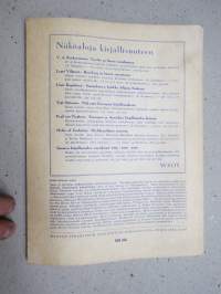 Näköala - Suomen kirjallisuuden vuosikirja 1949 3. nide, mm. Esteri Weissenbewrg - Strindberg Pariisissa, Pentti Holappa - Muuan lähtö, Juha Mannerkorpi - Passi, ym.