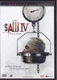 DVD Saw IV, 2007. Tobin Bell, Scott Patterson, Betsy Russell, Costas Mandylor. Klassikko kauhuilmiö.