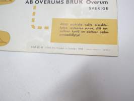 Överum-aura Sesam junior -myyntiesite / brochure