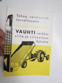 Vauhti verkkosiilo ja viistolavakuivurit -myyntiesite / brochure