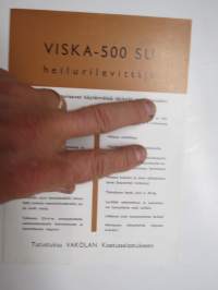 Vilska 500 SU heilurilevittäjä -myyntiesite / brochure