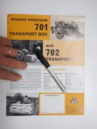 Massey-Ferguson 701-702 Transport box (takalaatikko) -myyntiesite / brochure