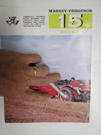 Massey-Ferguson 15 Baler (paalain) -myyntiesite / brochure