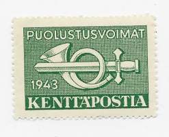 Kenttäpostimerkki  1943 vihreä postituore
