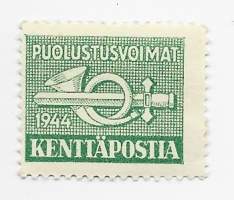 Kenttäpostimerkki  1944 vihreä postituore