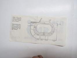 EM 1971 Helsinki, Olympiastadion, nr 000091 -pääsylippu / admission ticket
