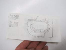 EM 1971 Helsinki, Olympiastadion, nr 000967 -pääsylippu / admission ticket