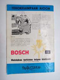 Moottori-urheilu 1958 nr 8, sis. mm. seur. artikkkelit / kuvat / mainokset; Kansikuva Horst Fügner - MZ - alle 250 ccm - Hedemora MM - Ruotsin Grand Prix, Volga M