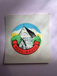 Nagu - Nauvo -siirtokuva / vesisiirtokuva / dekaali -1960-luvun matkamuisto