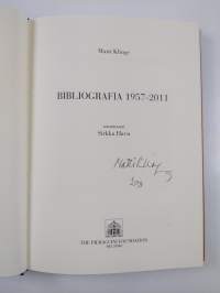 Bibliografia 1957-2011 (signeerattu)
