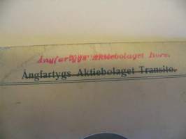 Ångfartygs Aktiebolaget Bore / Transito 23.6.1916, Yrjö Raula - kulkulupa