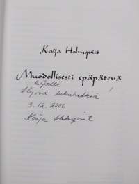 Muodollisesti epäpätevä (signeerattu, tekijän omiste)