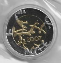 5 euroa 2007 / Itsenäisyys 90 v pillerissä