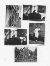 Toimistolla ja vapaalla 1938- valokuva 5 kpl