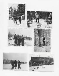 Helmikuun lumilla Kylyssä  1938 valokuva 6 kpl