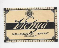 Vichyä  -   juomaetiketti