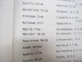 INKA - Inhimillisen Kasvun Korkeakoulu 1978-1979 -kurssijulkaisu / vuosijulkaisu, sisältää opiskelijamatrikkelin