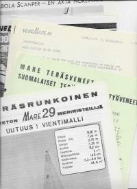 Fabola ja Mare   vene  - tuote-esite 1970 luku 5 kpl erä