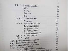 Lattiapäällysteet - niiden hoito- ja puhdistusaineet - erityisesti kodin teknologian opetusta varten