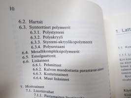 Lattiapäällysteet - niiden hoito- ja puhdistusaineet - erityisesti kodin teknologian opetusta varten