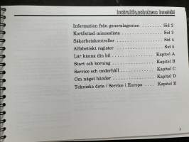 Chrysler New Yorker instruktionsbok -käyttöohjekirja
