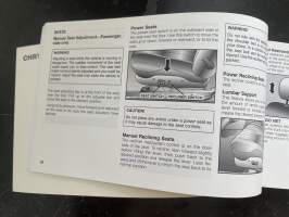 Chrysler Vision Operating Information -käyttöohjekirja