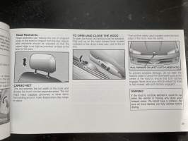 Chrysler Vision Operating Information -käyttöohjekirja