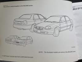 Suzuki Baleno 2000 -käyttöohjekirja