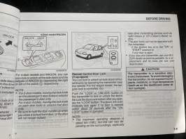 Suzuki Baleno 2000 -käyttöohjekirja