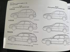 Suzuki Baleno 1998 -käyttöohjekirja
