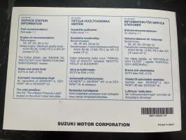 Suzuki Baleno 1998 -käyttöohjekirja
