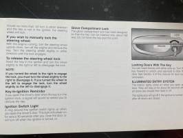 Chrysler Voyager Operating Information 1995 -Käyttöohjekirja