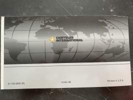 Chrysler Voyager Operating Information 1995 -Käyttöohjekirja