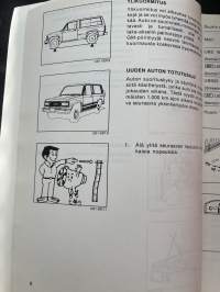 Isuzu UB5 1989 -Käyttöohjekirja