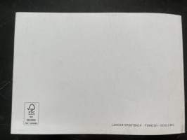 Mitsubishi Motors Lancer Sportback  2012 -Käyttöohjekirja