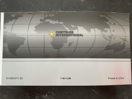 Chrysler Voyager Operating Information -Käyttöohjekirja