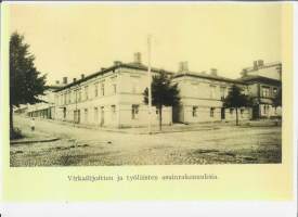 Virkailijoiden ja työläisten asuinrakennuksia  Tampere - painokuva koko A4