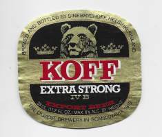 Koff Extra Strong IV B   Olut -  olutetiketti