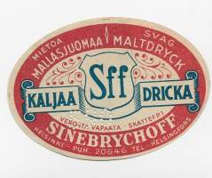 Sff Kaljaa - olutetiketti