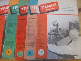 Tekniikan Maailma 1954 1,4-12 vuosikertaa